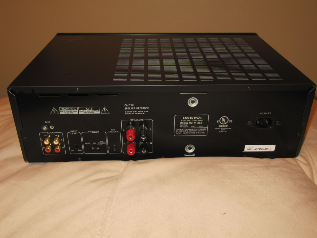 Onkyo 100W/ch WRAT Stereo Power Amplifier M-282 | AVS Forum